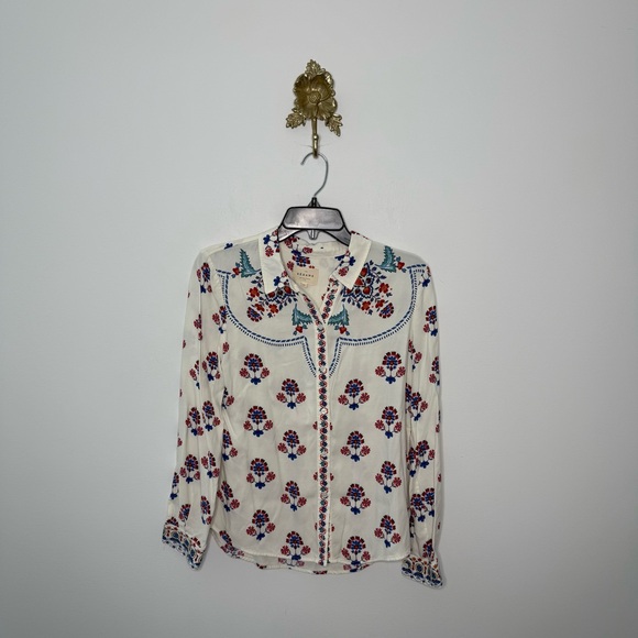Sezane Ann Button Down Shirt 36 - Picture 1 of 6